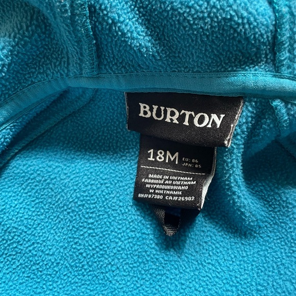 Burton Boys 18M lightweight jacket/zip up hoodie - Picture 4 of 5